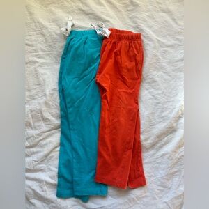 Vibrant Orange and Teal Kids' Casual Bottoms